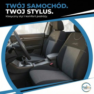 Pokrowce Stylus 1+1 grafitowe