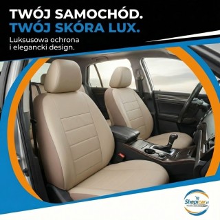 Pokrowce Skóra "Lux" beżowe