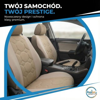 Pokrowce Prestige beżowe