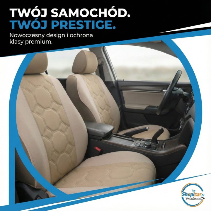 Pokrowce Prestige beżowe