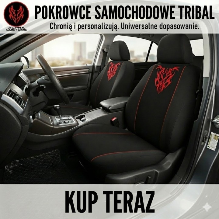 Pokrowce Tribal czerwone