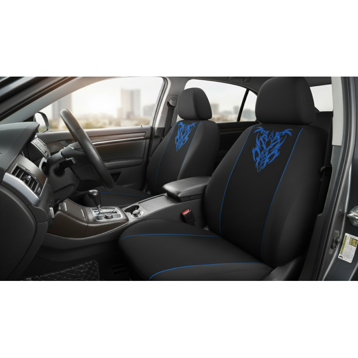 Pokrowce Tribal niebieskie